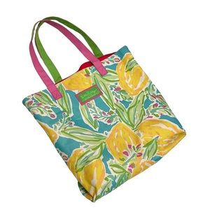 Lilly Pulitzer for Estée Lauder Summer lemon Tote Bag